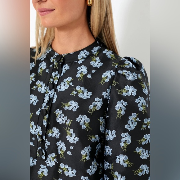 Black Heirloom Jacquard Samantha Dress - Picture 5 of 5